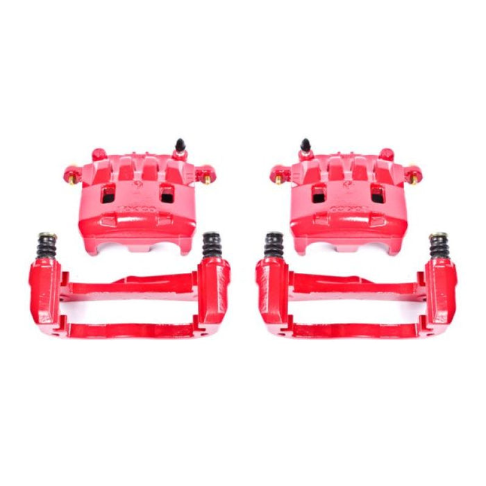 Power Stop 05-06 Saab 9-2X Front Red Calipers w/Brackets - Pair