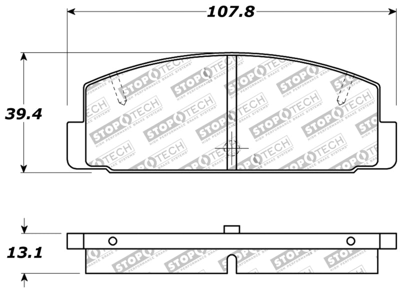 StopTech Performance 89-95 Mazda RX7 / 03-05 Mazda 6 Plaquettes de frein arrière