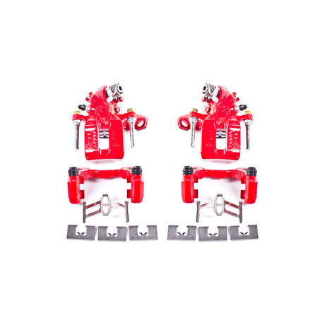Étriers arrière rouges Power Stop 06-11 Acura CSX avec supports - Paire