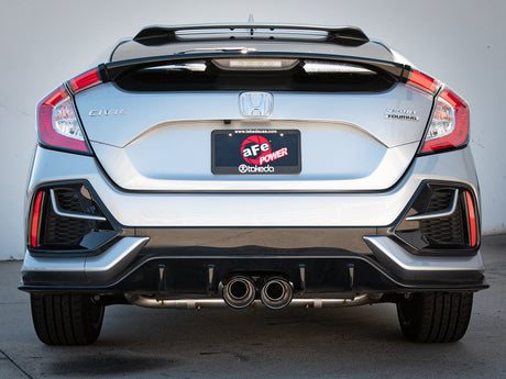 Système d'échappement Cat-Back aFe Takeda 3 pouces 304 SS avec embouts CF 17-20 Honda Civic Sport L4-1,5 L (t)