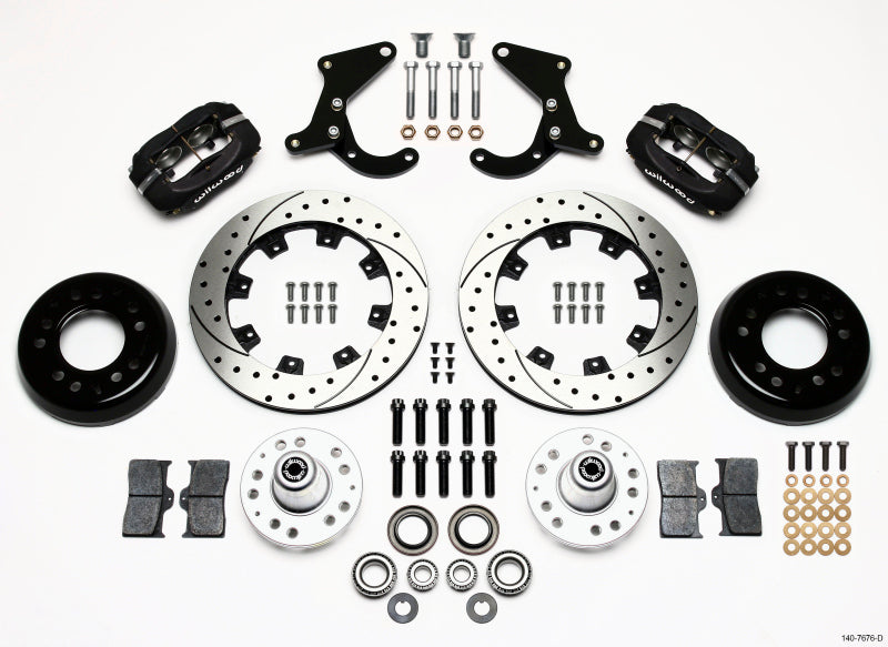 Wilwood Forged Dynalite Front Kit 12.19in Drilled 55-57 Chevy