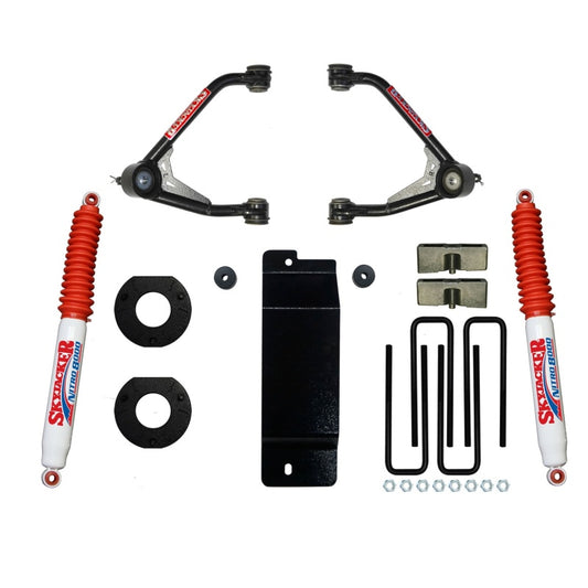 Skyjacker 2014-2016 GM 1500 4WD (w/Cast UCA) 3.5-4in UCA Lift Kit w/Rear Nitro 8000 Shocks