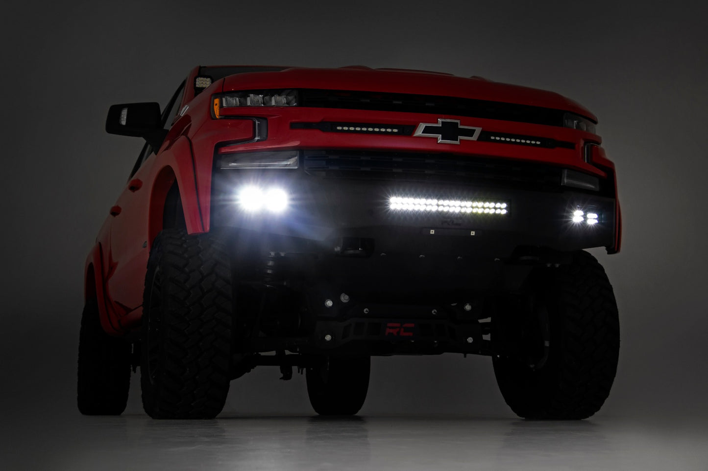 High Clearance Front Bumper | LED Lights & Skid Plate | Chevy Silverado 1500 (19-22)